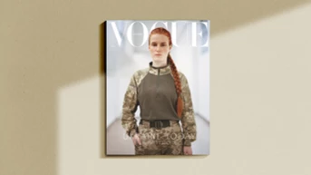 Український Vogue презентує лімітованим накладом весняне число із військовою на обкладинці