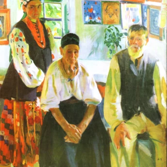 Вишиванки на полотнах українських митців