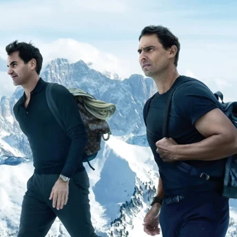 На вершині: Роджер Федерер та Рафаель Надаль підкорюють гори у кампейні Louis Vuitton