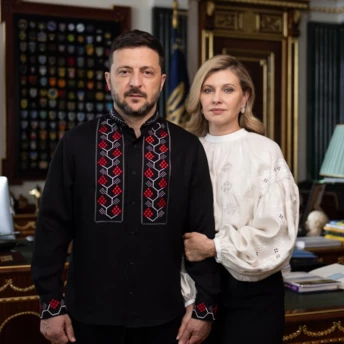 Володимир та Олена Зеленські привітали українців з Днем вишиванки