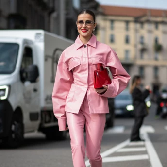 Кольорові шкіряні штани — гучний тренд сезону, який з нами надовго