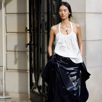 Лакова спідниця — річ, яка має зʼявитися в вашому гардеробі цього року