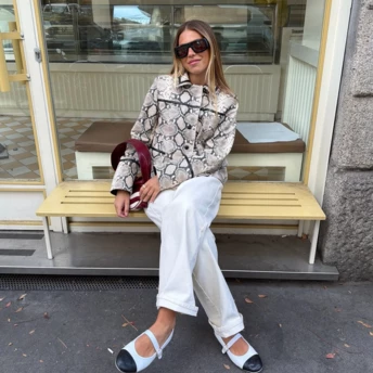 5 наймодніших балеток в образах зі штанами на весну 2026