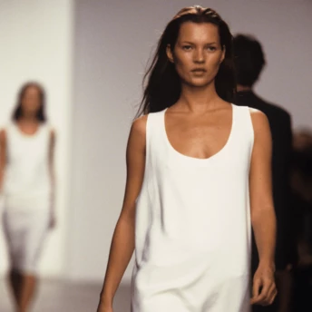 Мінімалістична мідісукня без рукавів — наймодніше повернення з 1990-х для прихильниць простоти