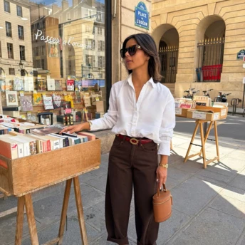 Streetstyle: біла сорочка — універсальний вибір для вишуканих виходів цього літа 