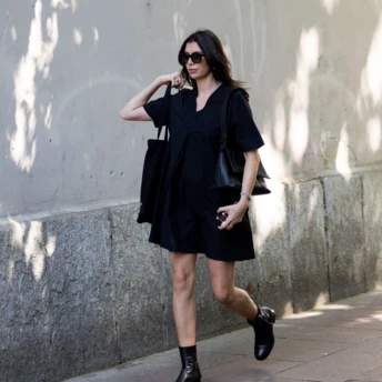 Streetstyle: сукня babydoll повертається у 6 сміливих образах модниць