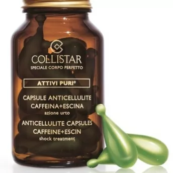 Антицеллюлитные капсулы, скраб-пемза для ног и масло-молочко для тела Collistar