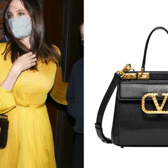 Образ дня: Анджелина Джоли с новой сумкой Valentino