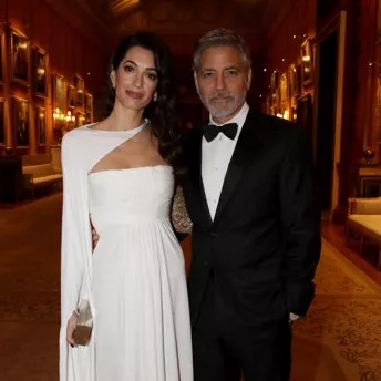 Джордж и Амаль Клуни на приеме у принца Чарльза