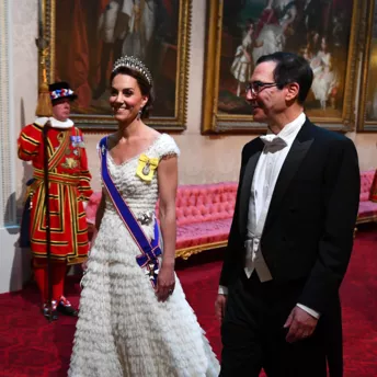 Герцогиня Кембриджська та Меланія Трамп на прийомі в Букінгемському палаці