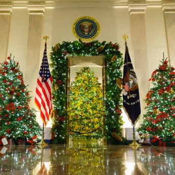 Как Мелания Трамп украсила Белый Дом к Рождеству