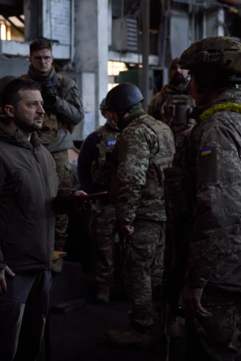 Президент України Володимир Зеленський відвідав Бахмут
