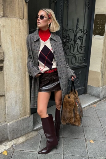 Як модниці носять принт аргайл цього сезону: 4 найстильніші поєднання з ромбами