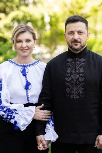 Володимир та Олена Зеленські привітали українців з Днем вишиванки