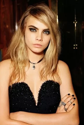 Кара Делевинь в рождественской кампании Topshop