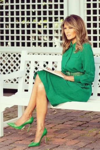 10 платьев-рубашек в стиле Мелании Трамп