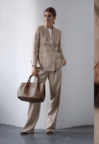 Be In Vogue: костюм з двобортним жакетом — класика весняного гардероба