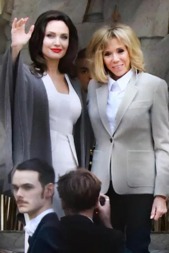 Анджелина Джоли и Бриджит Макрон встретились в Париже