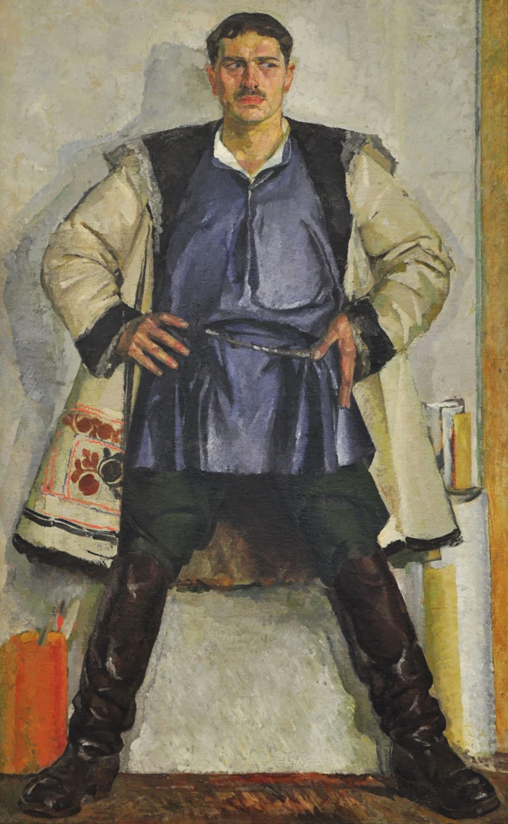 &lt;b&gt;&amp;quot;Автопортрет у білому кожусі&amp;quot;, 1926-1930&lt;/b&gt;