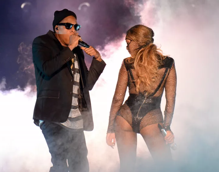 Jay-Z и Бейонсе на концерте On The Run