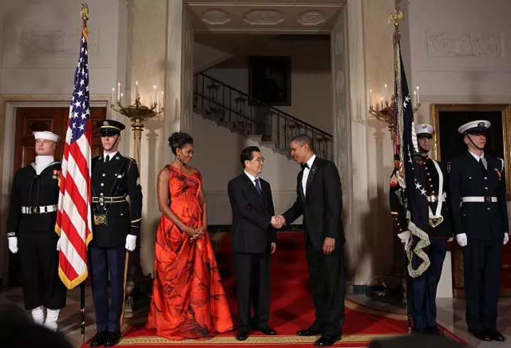 Мишель Обама, Президент Китайской республики Ху Цзиньтао, Барак Обама