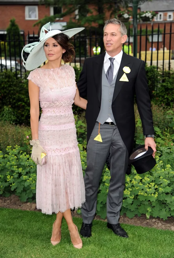 Модель и актриса Даниэль Линекер с супругом футболистом Гари Линекером на скачках Royal Ascot 2013