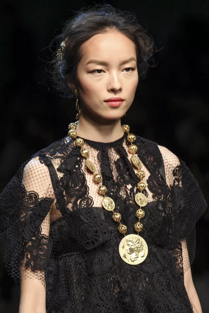 кружевное платье Dolce&Gabbana