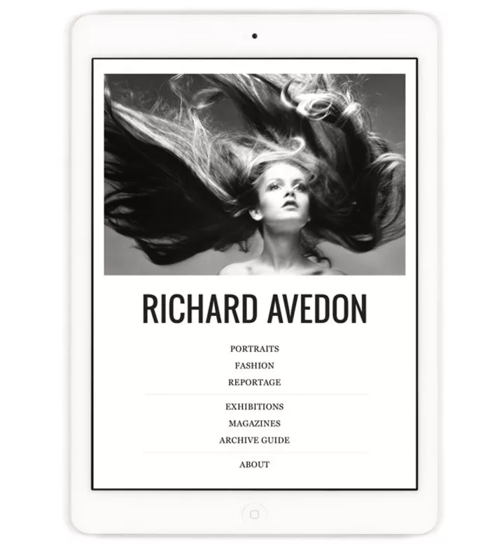 Приложение Ричарда Аведона для iPhone