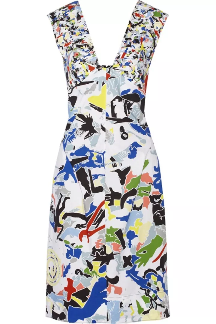 платье Jil Sander с арт-принтом, весна-лето 2014