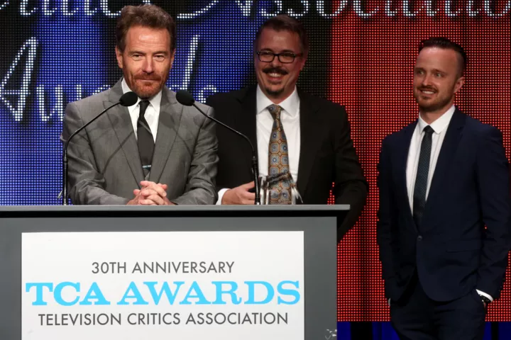 Брайан Крэнстон на церемонии вручения премии TCA Awards 2014