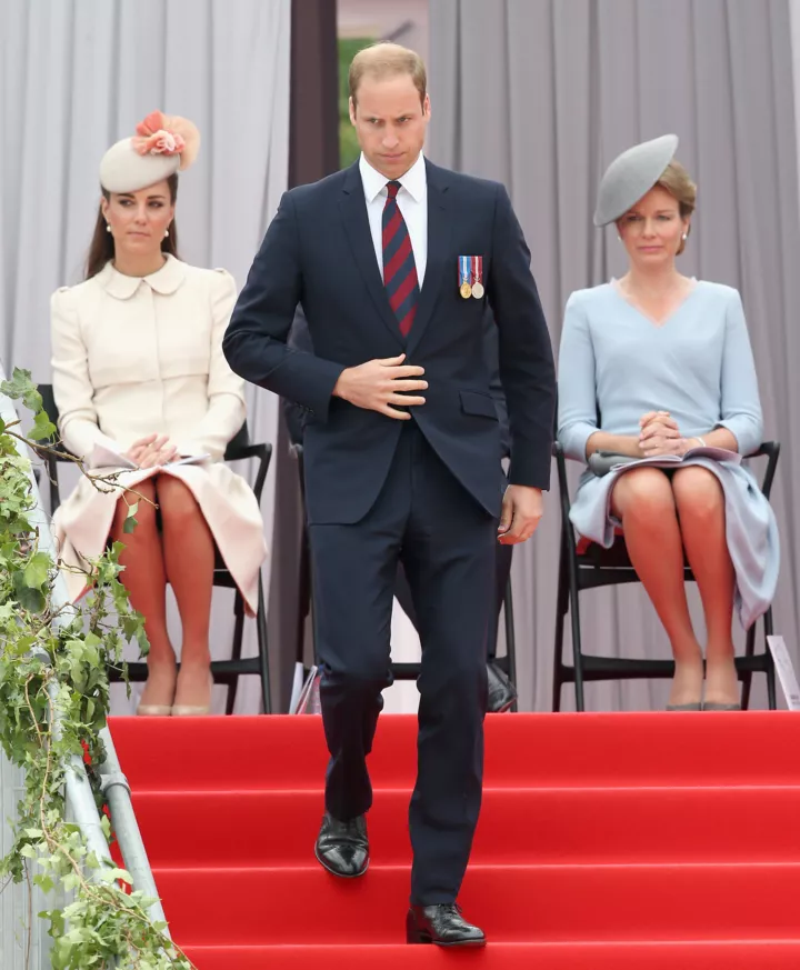 Принц Уильям и Кейт Миддлтон на мемориальной церемонии в Бельгии