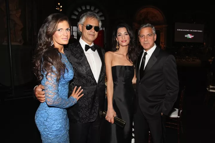 актер Джордж Клуни с невестой Амаль Аламуддин