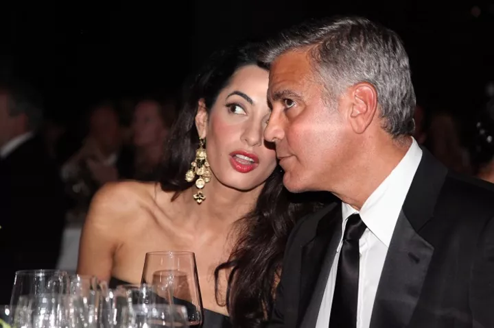 актер Джордж Клуни с невестой Амаль Аламуддин