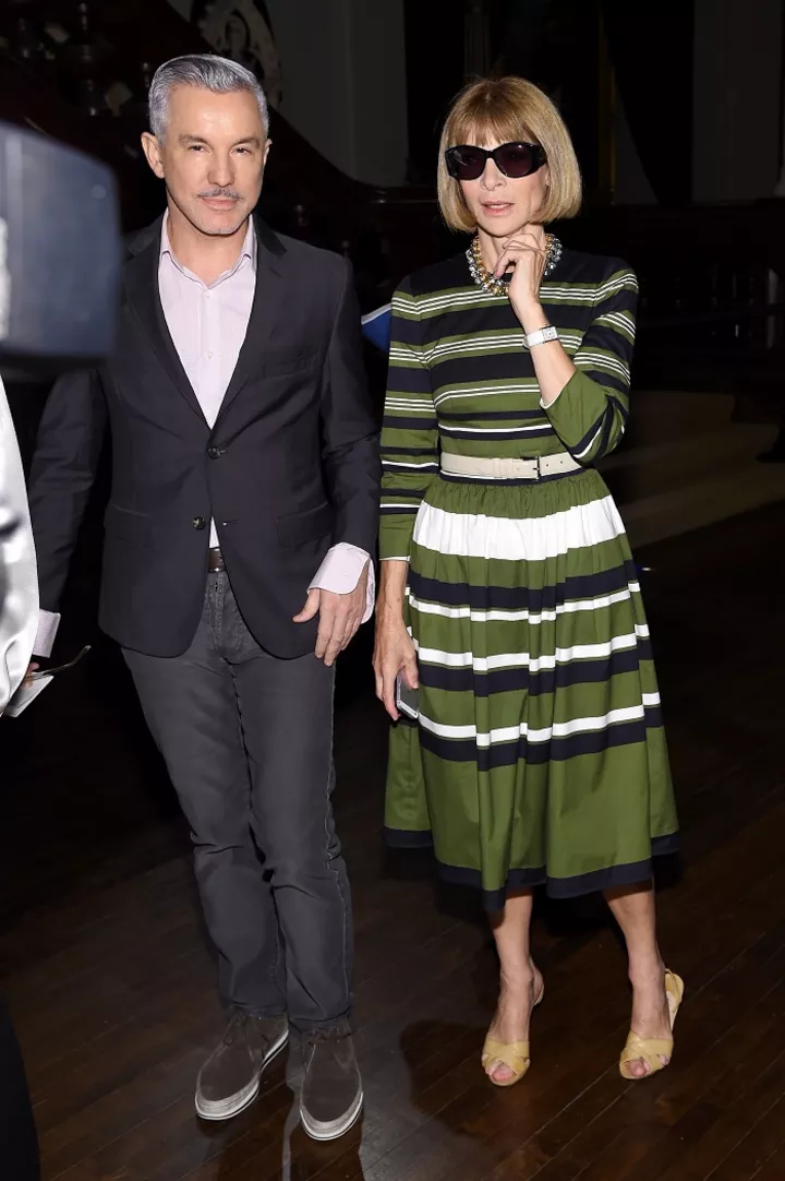 Баз Лурман и Анна Винтур на показе Marc Jacobs весна-лето 2015