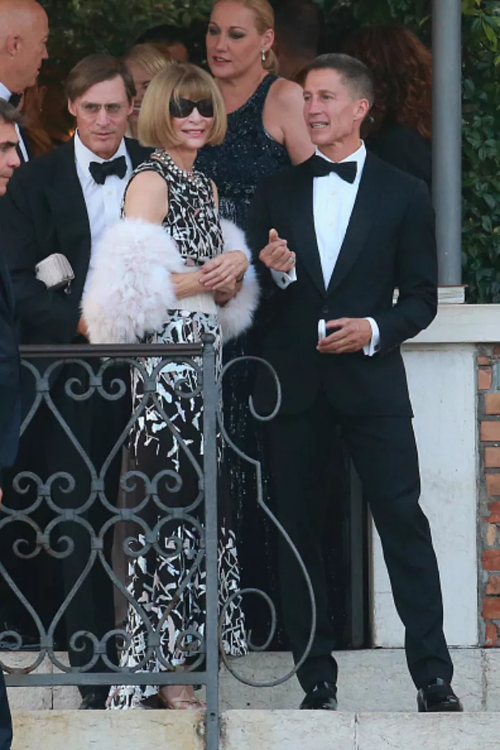Анна Винтур на свадьбе Джорджа Клуни – фото