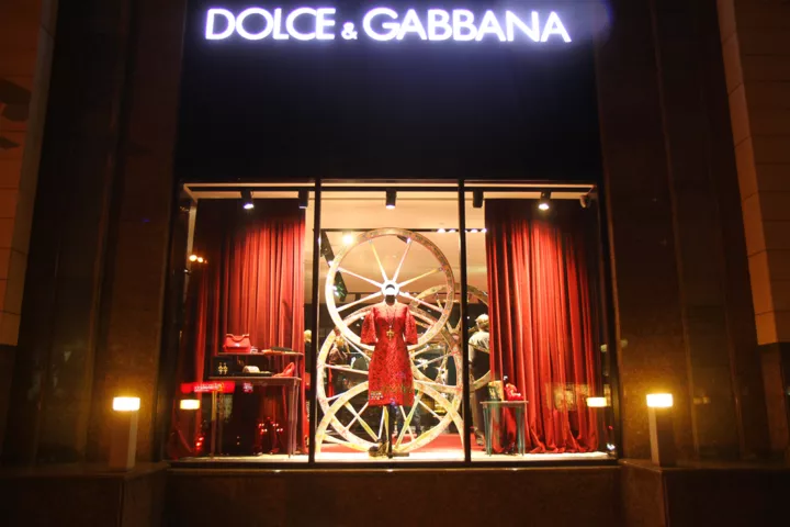 Бутик Dolce & Gabbana во время FNO 2013