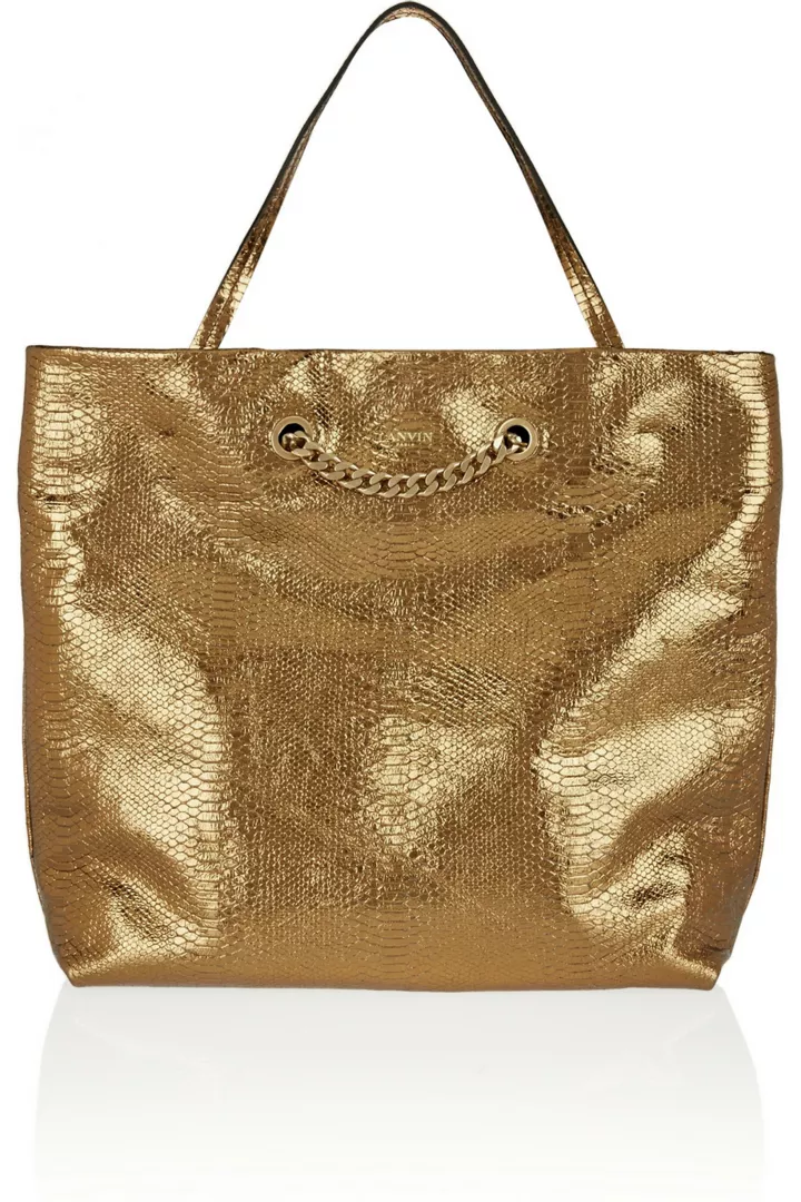 золотая сумка Lanvin