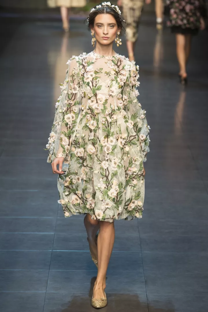 цветочное платье Dolce&Gabbana, весна-лето  2014