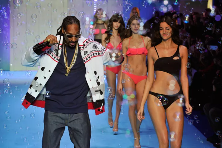 Snoop Dogg на показе Etam