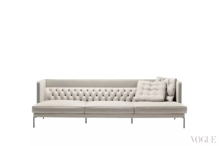 Кожаный диван Lipp, Piero Lissoni для Living Divani