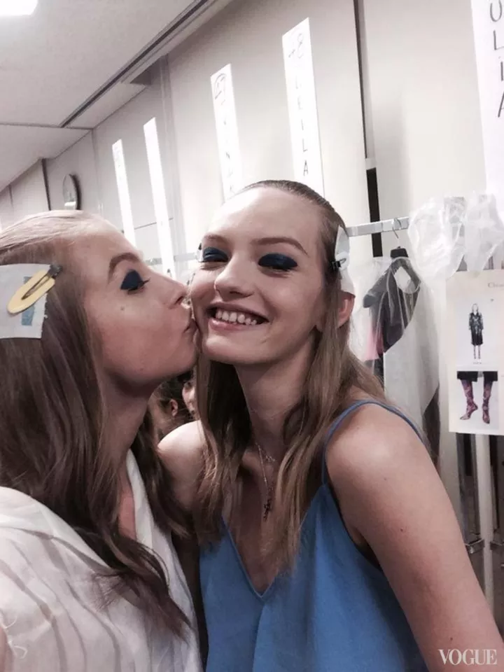 Украинские модели за кулисами шоу Dior