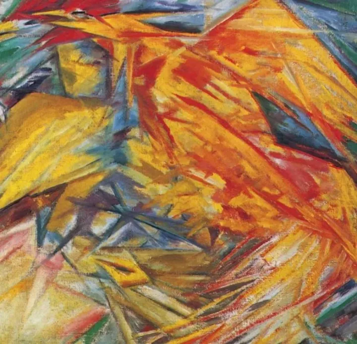 Михаил Ларионов "Петух и курица" (1912)