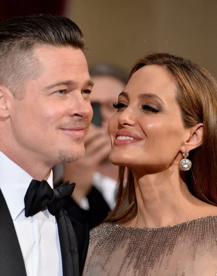 Брэд Питт и Анджелина Джоли на церемонии "Оскар" (2014)