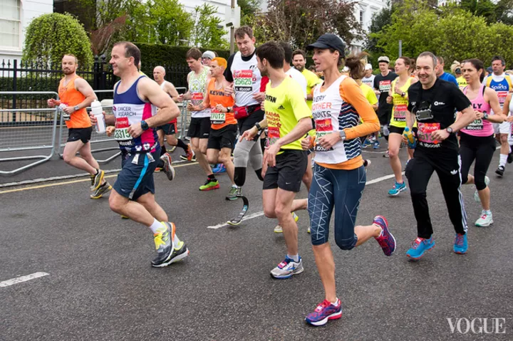Кристи Тарлингтон на Лондонском марафоне (2015)