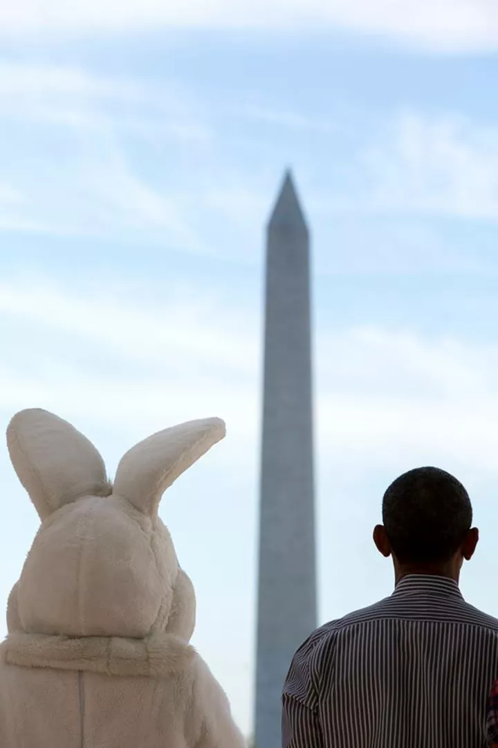 Барак Обама и пасхальный заяц