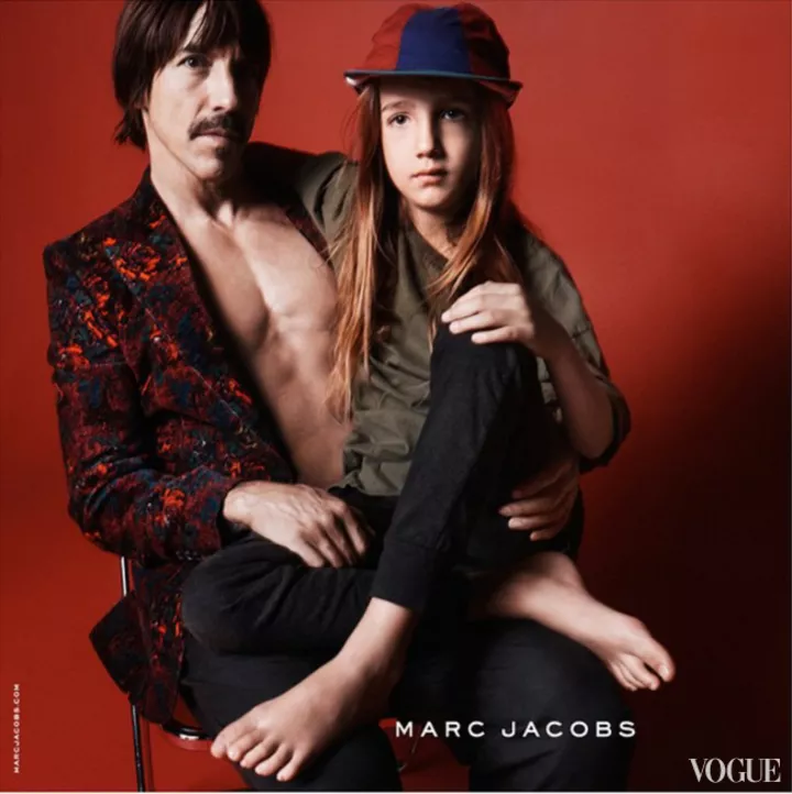 Энтони Киддис с сыном в рекламной кампании Marc Jacobs