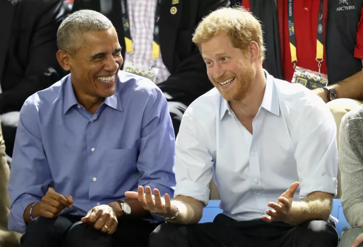 Барак Обама и принц Гарри
