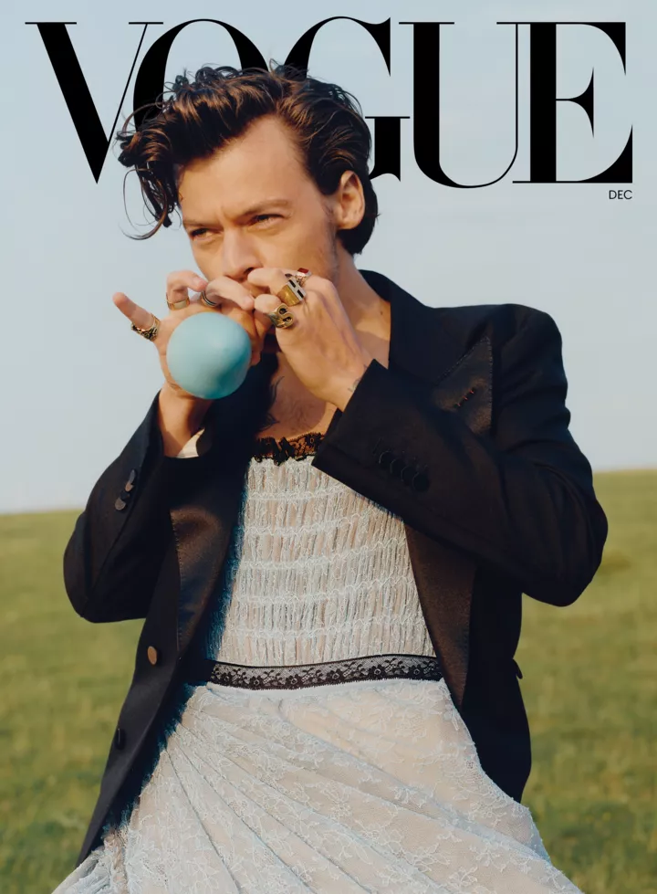 Гарри Стайлс на обложке Vogue US, декабрь 2020