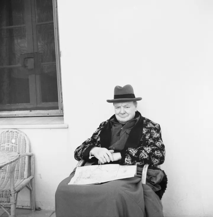 Уинстон Черчилль в Марракеше, 1943