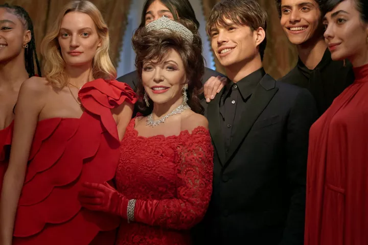 Джоан Коллинз в рекламной кампании Valentino